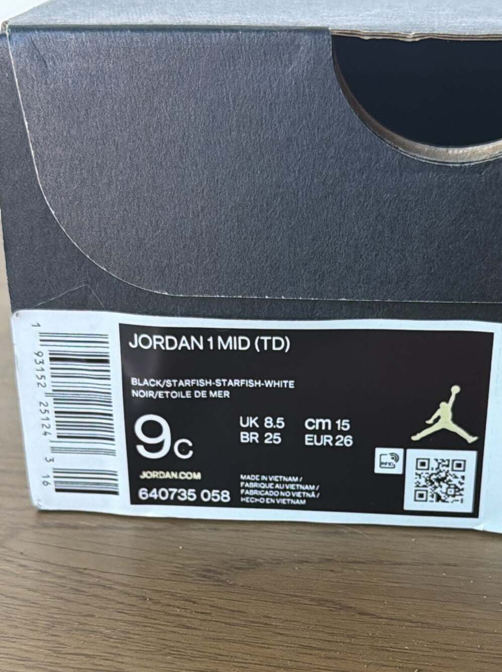 Jordan 1 Mid (TD) 'Shattered Backboard' Toddler Sneakers 640735-058 - Picture 4 of 4